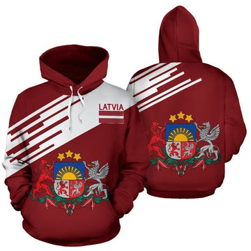 FUNSTUFFPRINT Latvia 3D Hoodie and Zip Hoodie