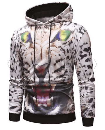 FUNSTUFFPRINT Leopard 3D Hoodie and Zip Hoodie
