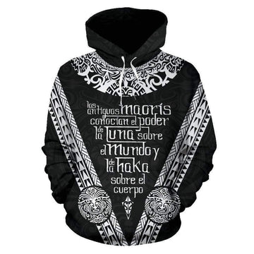 FUNSTUFFPRINT Los Maoris Haka With Moko 3D Hoodie and Zip Hoodie