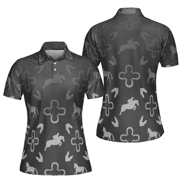 Luxury Equestrian Shirt For Women Short Sleeve Women Polo Shirt