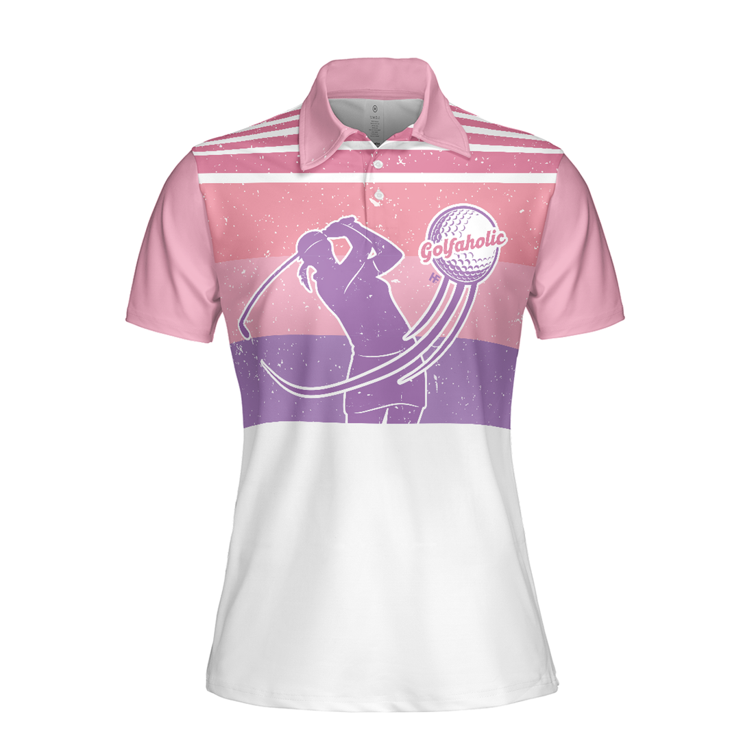 I Golf Like A Girl Try To Keep Up V2 Short Sleeve Women Polo Shirt, Pink Golf Shirt For Ladies