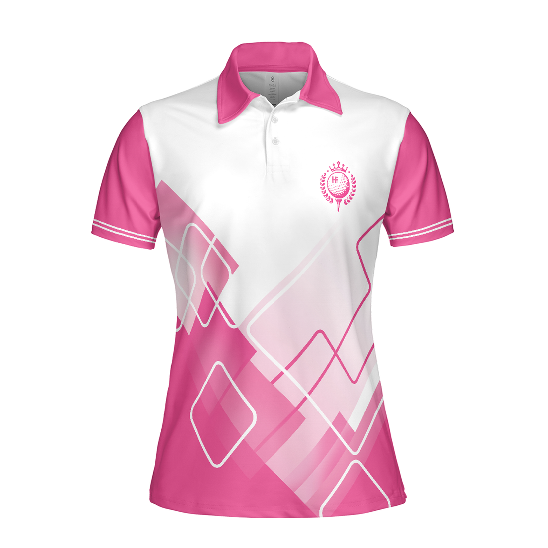 This Girl's Got Drive Pink Golf Short Sleeve Women Polo Shirt, Pink Pattern Golfing Shirt, , Female Golf Gift - Perfect Gift For Women