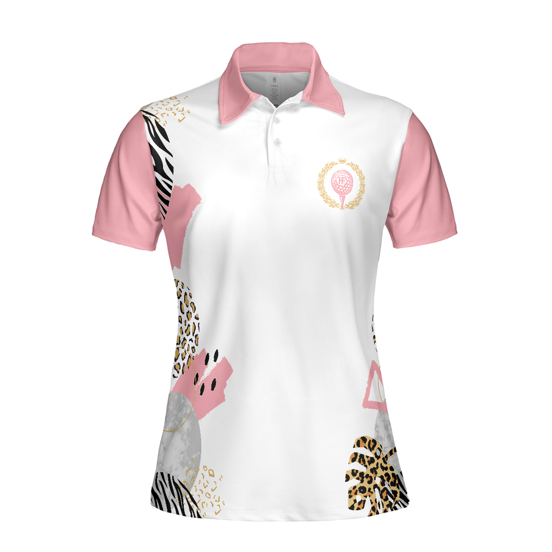 Funny Pink Golf Short Sleeve Women Polo Shirt, Golf Makes Me Happy You Not So Much Golf Shirt For Women