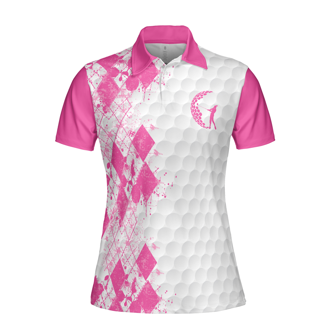 I Don't Always Play Golf Women Short Sleeve Polo Shirt, Pinky Golfing Shirt Female Golfer, Womens Golf Shirt