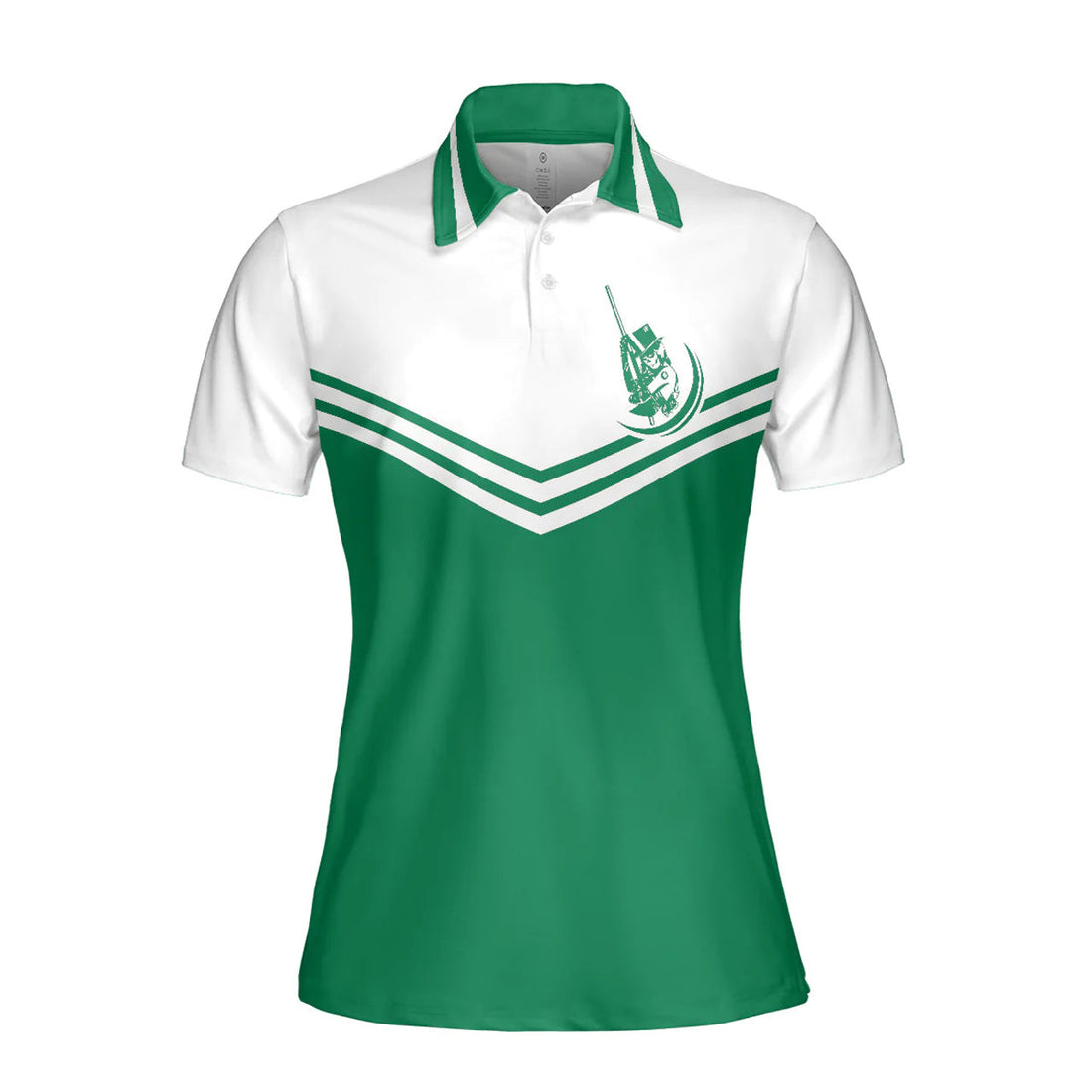 White And Green Billiards Short Sleeve Women Polo Shirt, I Play Pool Like A Girl Try To Keep Up Shirt For Ladies, Gift For Billiards Lovers