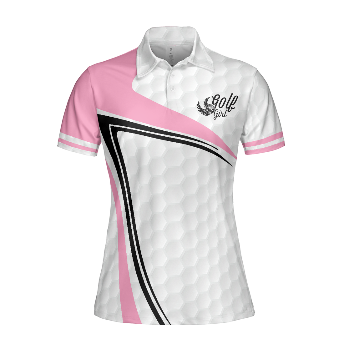 Golf Girl In Sporty Style Golf Short Sleeve Women Polo Shirt, Simple Golf Shirt Design For Female Players, Polo Shirt For Women Golfers