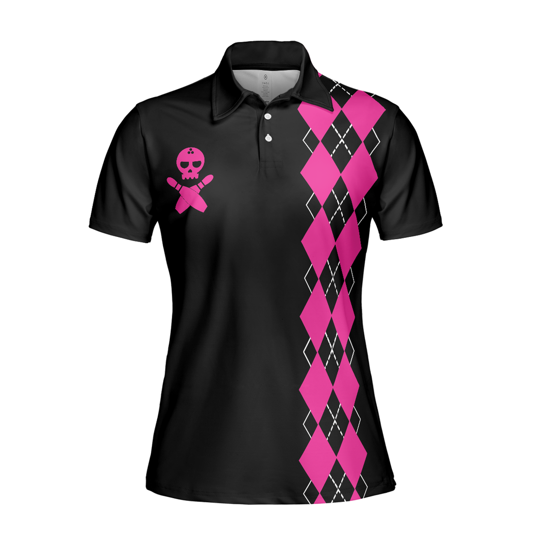 Yes I'm A Girl Yes I Speak Fluent Bowling Short Sleeve Women Polo Shirt, Skull Bowling Shirt With Sayings - Perfect Gift For Women