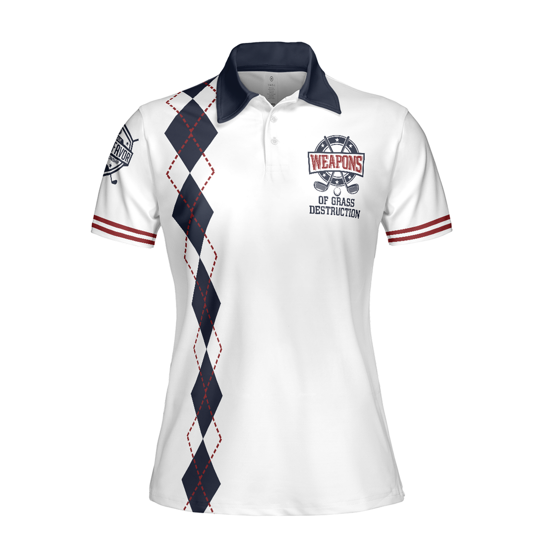 Golf Weapons Of Grass Destruction Short Sleeve Women Polo Shirt, Best Golf Shirt For Women, Best Gift For Golfers