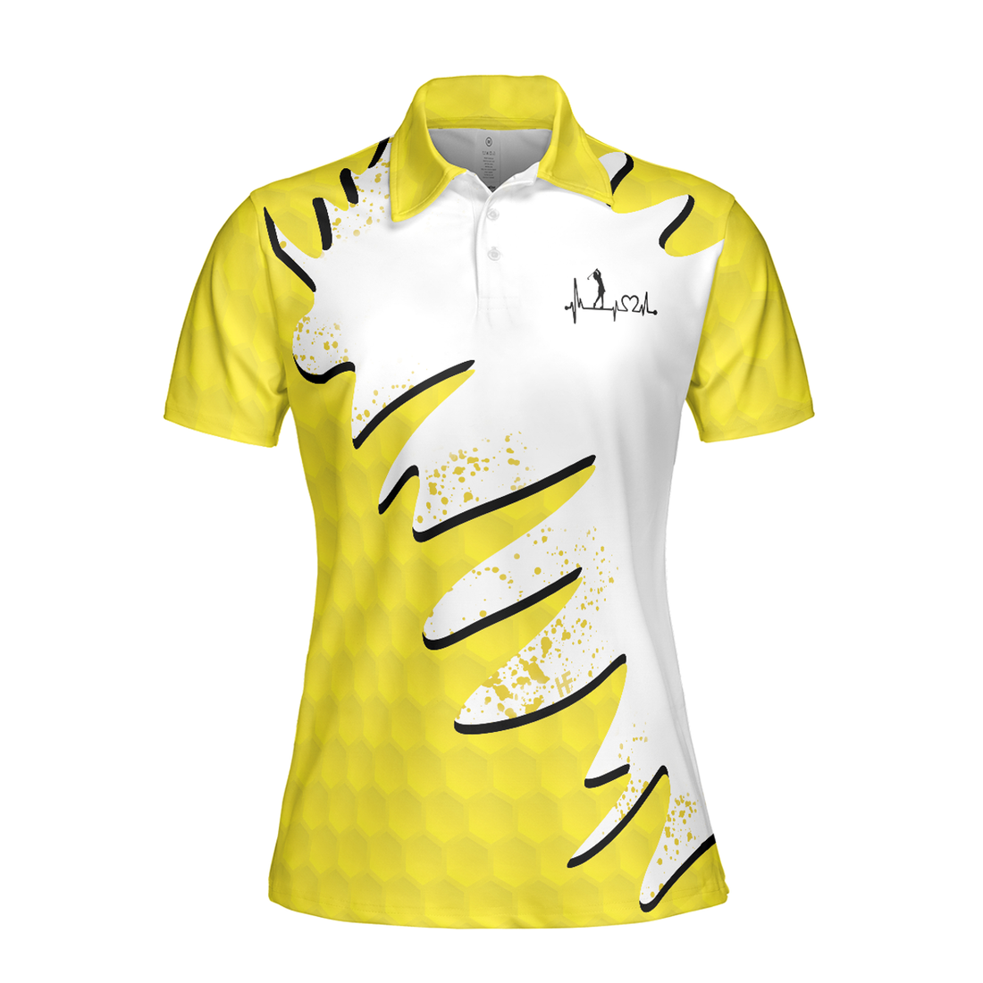 Sporty And Cutie Golf Girl Golf Women Polo Shirt, White And Yellow Golf Shirt For Ladies - Perfect Gift For Women, Ladies