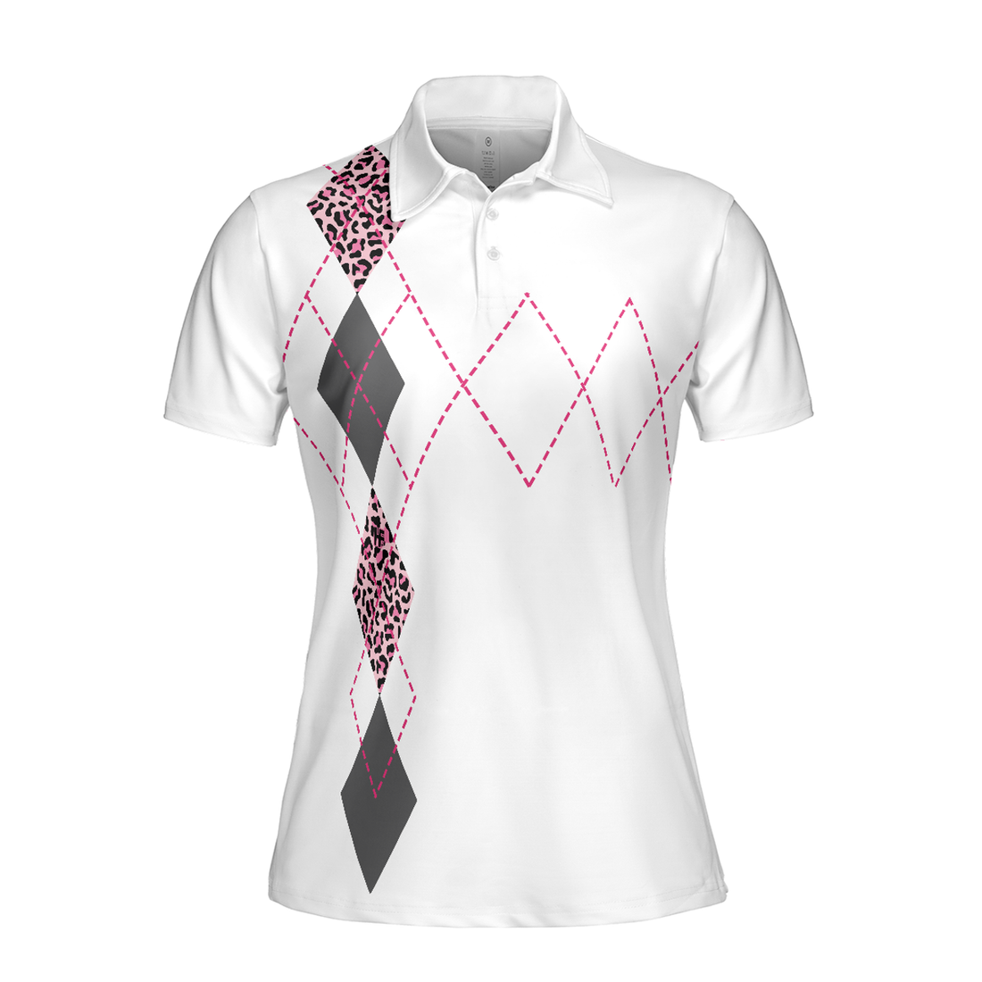 Golf Women Polo Shirt, I Only Work To Support My Golf Addiction Golf Short Sleeve Women Polo Shirt, Funny White And Pink Golf Shirt For Ladies