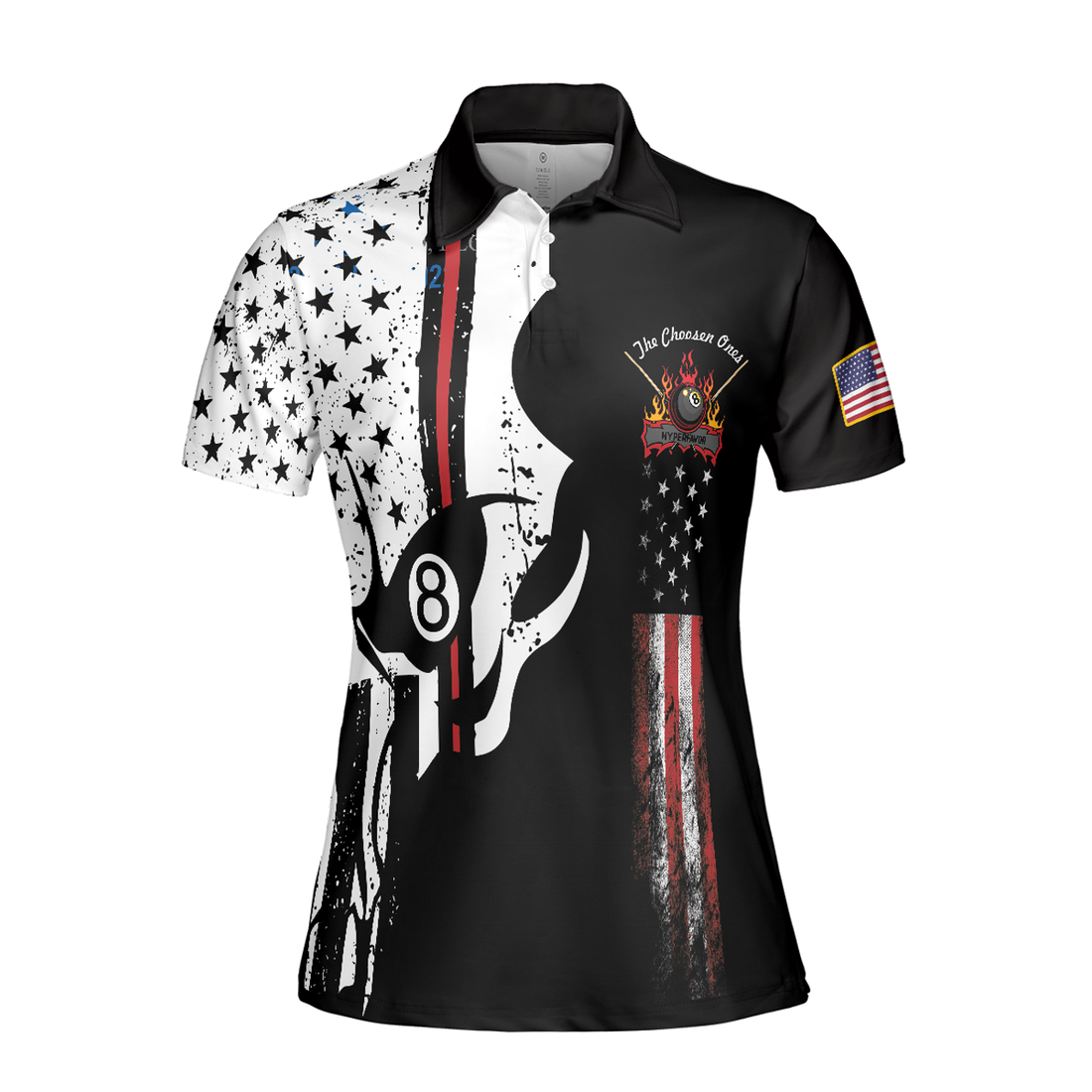 The Chosen Ones Skull Billiards Short Sleeve Women Polo Shirt - Perfect Gift For Women
