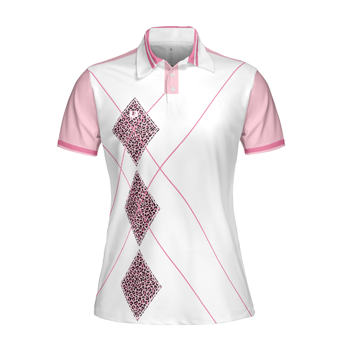 Leopard Argyle Style Golf Short Sleeve Women Polo Shirt, Golfing Forever Housework Whenever Polo Shirt, Unique Female Golf Gift, Best Gift For Golfers