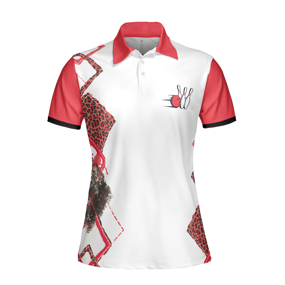 Bowling Polo Shirt, We're More Than Just Bowling Friends We're Like A Really Small Gang Short Sleeve Women Polo Shirt, Leopard Bowling Shirt - Perfect Gift For Women, Ladies