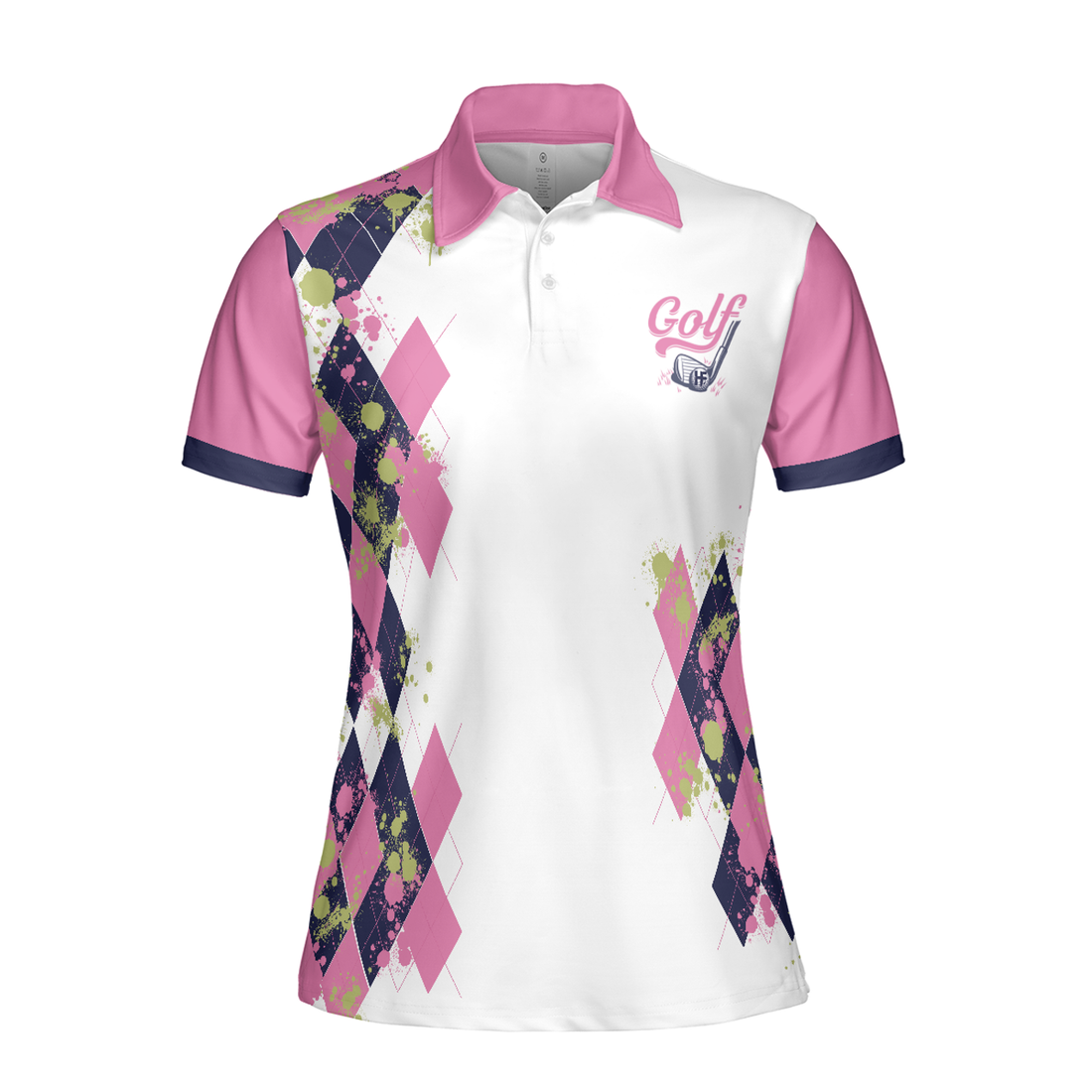Golfing Weekend Forecast Golf Short Sleeve Women Polo Shirt, Pink And White Golf Shirt For Men, Best Gift For Golfers