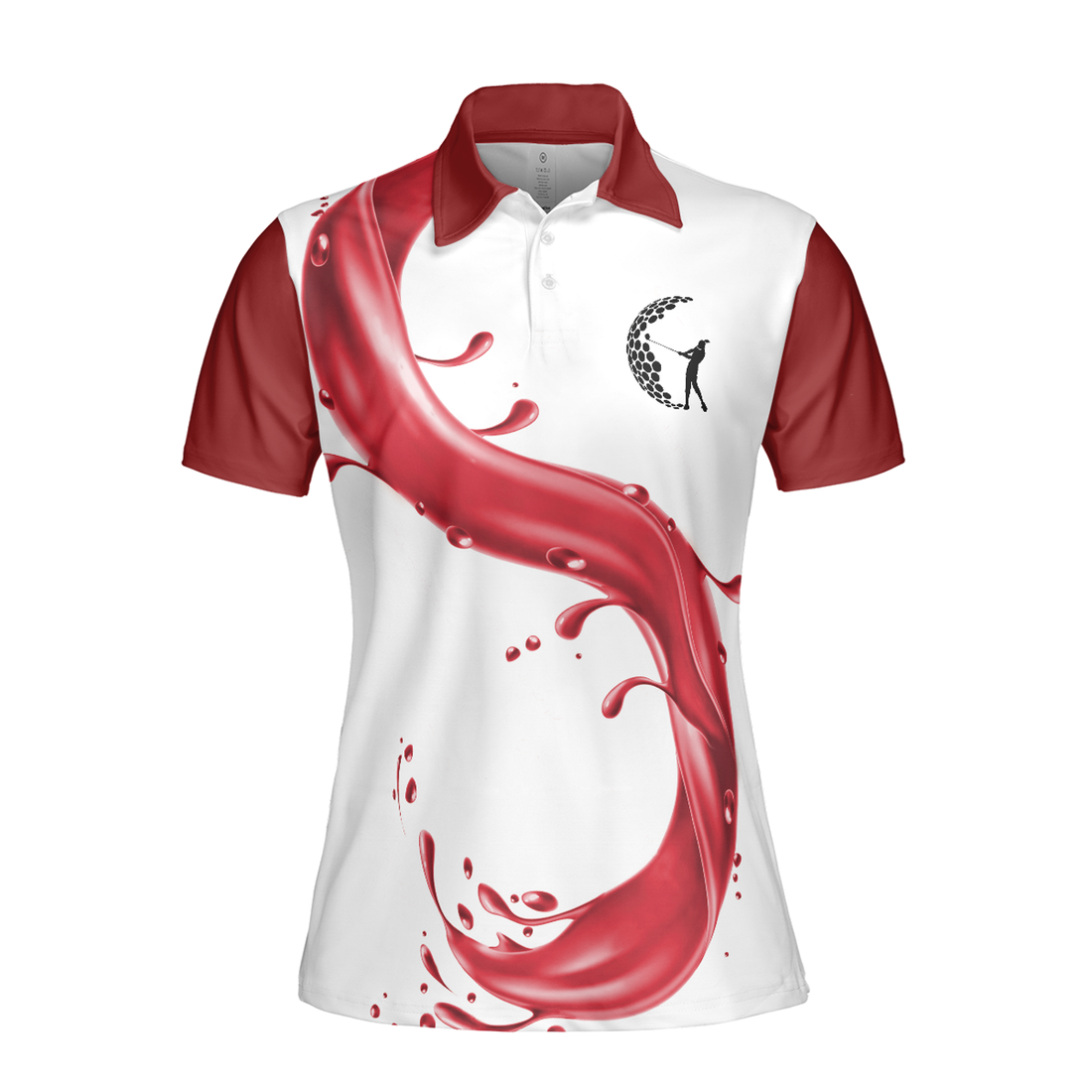 That's What I Do I Play Golf I Drink Wine Short Sleeve Women Polo Shirt - Perfect Gift For Women
