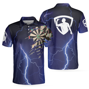 Dart Polo Shirt Dart Shirt For Men, Best Gift For Dart Player, Darts Polo Shirt For Hot Weather