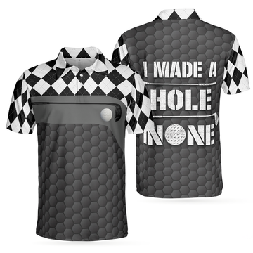 Golf Men Polo Shirt, I Made A Bogey On Every Hole Argyle Polo Shirt - Best Gift For Golf Lovers