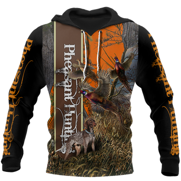 FUNSTUFFPRINT Pheasant Hunting3D Hoodie and Zip Hoodie