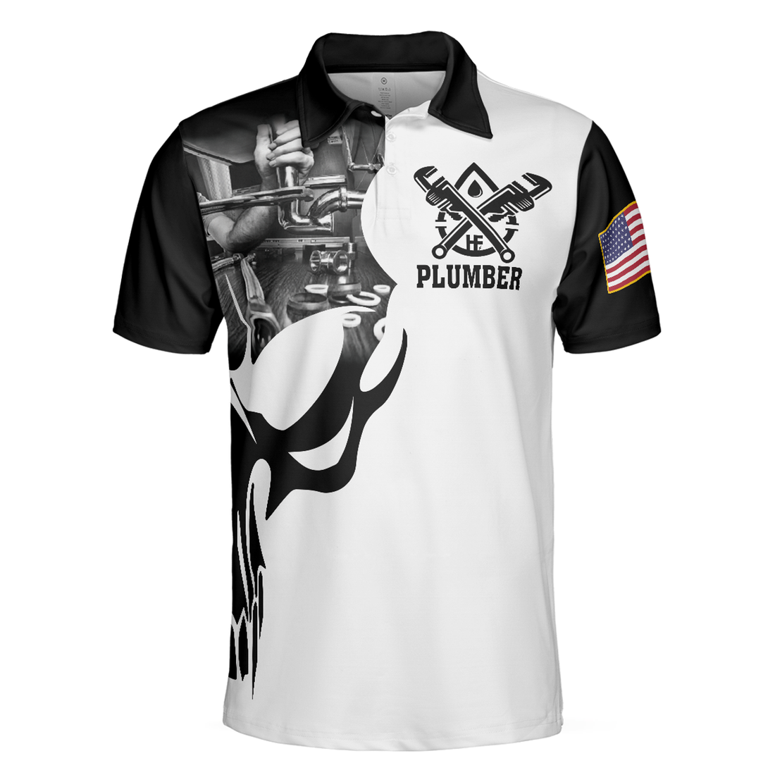 Plumber Proud Skull Polo Shirt, If You Think You Can Do My Job Polo Shirt, Best Plumber Shirt For Men