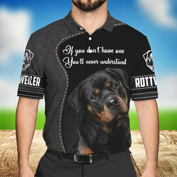 FUNSTUFFPRINT Rottweiler Polo Shirt Size S-5XL