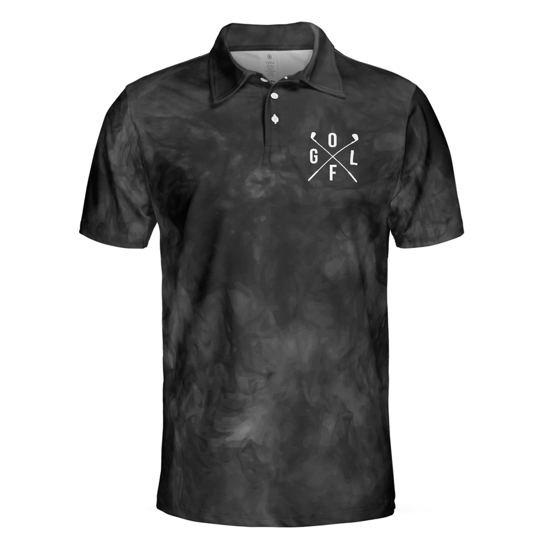 Premium Smoke Background Golf Polo Shirt, Black Smoke Golfer Polo Shirt, Best Golf Shirt For Men