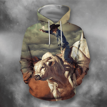 FUNSTUFFPRINT Professional Bull Riders Cool 3D Hoodie and Zip Hoodie