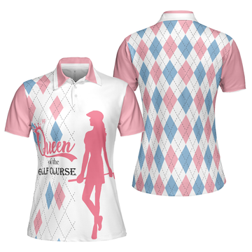 Queen Of The Golf Course Short Sleeve Women Polo Shirt