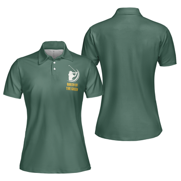 Queen Of The Green Golf Polo Shirt Short Sleeve Women Polo Shirt