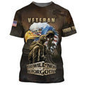 Soldier Remember The Days Veteran American Eagle 3D Print Polyester Hawaiian Aloha Shirts