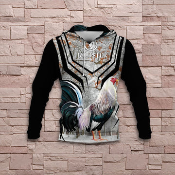 FUNSTUFFPRINT Rooster 3D Hoodie and Zip Hoodie