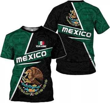 Custom Mexican Shirts for Men 3D Custom Mexico Shirts for Men Mexico Shirts for Women 3D T-Shirt