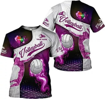 Custom Personalized Name Volleyball Shirts 3D for Men and Women, Volleyball Shirt for