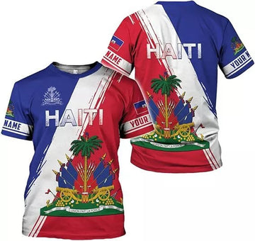 Custom Haiti Shirt Haiti T-Shirt Haiti Shirts for Men Women Haitian Pride T-Shirt