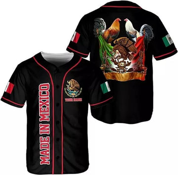 Custom Mexico Soccer Baseball Jersey Shirt Men Women Mexican Jersey Mexicana