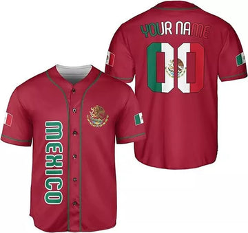 Custom Mexico Baseball Jersey Soccer Shirt Men Women Mexican Jersey Mexicana