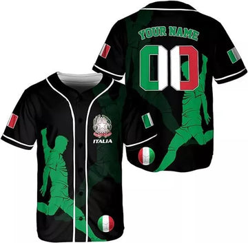 Custom Italia Baseball Jersey, Shirts for Men & Women, Italian Jersey