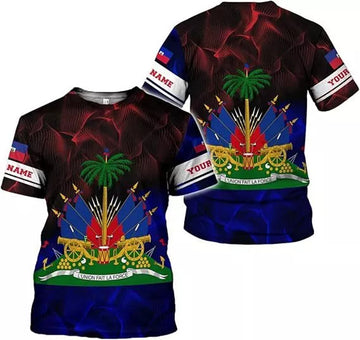 Custom Haiti Shirt Haitians Flag Pride Shirt Haiti Shirts for Men Haitian Pride T-Shirt S- 5XL