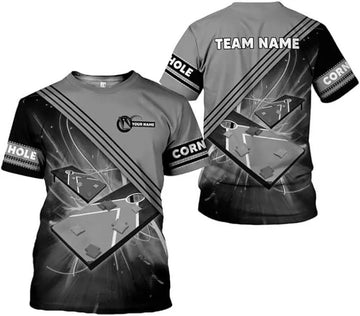 Custom Cornhole Shirt 3D Cornhole Player T-Shirt for Team Cornhole Shirt Funny