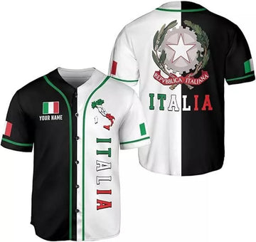 Custom Italia Baseball Jersey for Men
