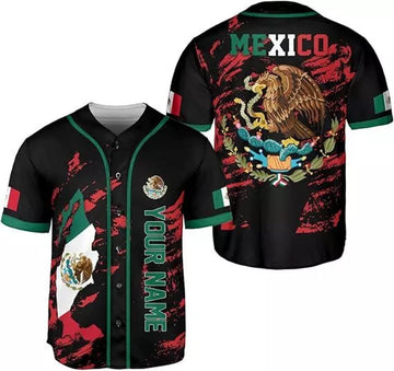 Custom Mexico Soccer Baseball Jersey Shirt Men Women Mexican Jersey