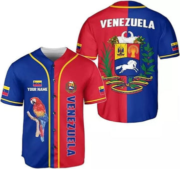 Custom Venezuela Baseball Jersey, Camisa De Venezuela, Venezuelan Jers