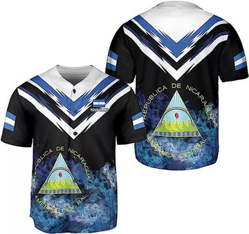 Custom Personalized Nicaragua Baseball Jersey Shirt