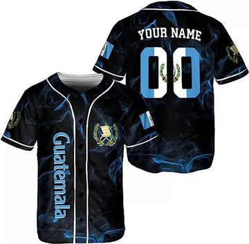 Custom Personalized Guatemala Baseball Jersey, Custom Guatemala Jersey for Men Women