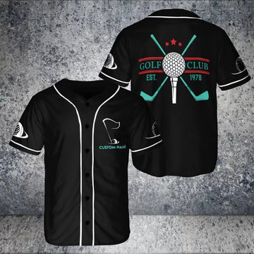 Custom Golf Club And Ball Golfer Baseball Jersey Golf Team Outfit Idea Unisex Baseball