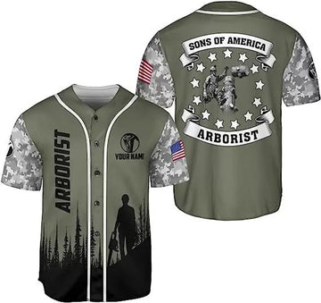Custom Arborist Shirt Arborist Baseball Jersey Lumberjacks Shirts Logger 3