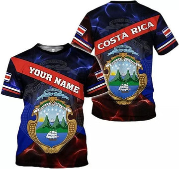 Custom Costa Rica Shirt 3D, Costa Rica T-Shirt, Costa Rica Shirts for Men Women,