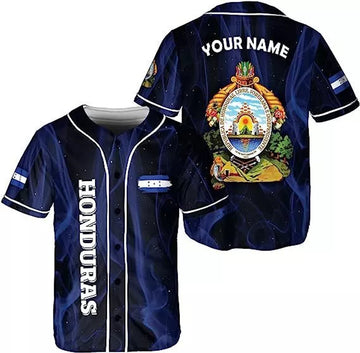 Custom Personalized Honduras Baseball Jersey Shirt, Honduras Camisas Hombres, Honduras