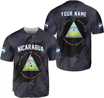 Custom Personalized Nicaragua Baseball Jersey Shirt, Custom Nicaraguan Baseball Jersey f