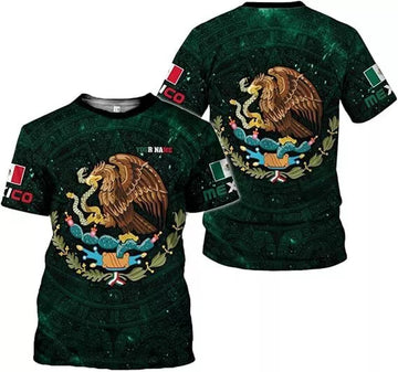 Custom Mexican Shirts for Men 3D Custom Mexico Shirts for Men Mexico Shirts for Women