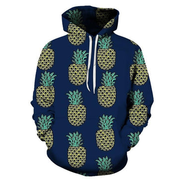 FUNSTUFFPRINT So Many Pineapples 3D Hoodie and Zip Hoodie